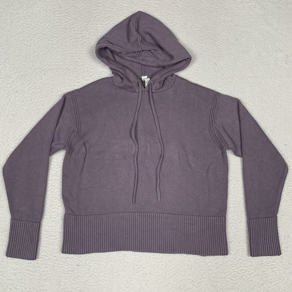 Lululemon Double Knit Hoodie Sweater Dusky Lavender Lilac Womens XS/S (STAIN)